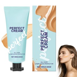 Supreme Creme All-Over Complexion Perfector - Long Lasting Supreme Cream Body Perfector - Waterproof Transfer-Resistant Skin Tint CC Cream Foundation, Hydrating Concealer Shines Natural Beauty (1PC)