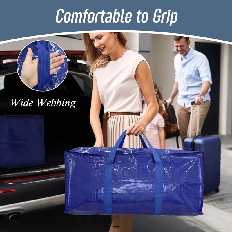 6 Pack Extra Heavy Duty Large Moving Bags with Strong