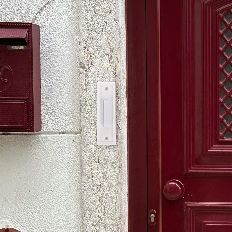 HOMSFOU 2pcs Doorbell Switch Door Bell Ringer LED Door Chime
