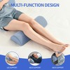 Zickskt Knee Pillow for Back Sleeping, Gel Memory Foam Leg