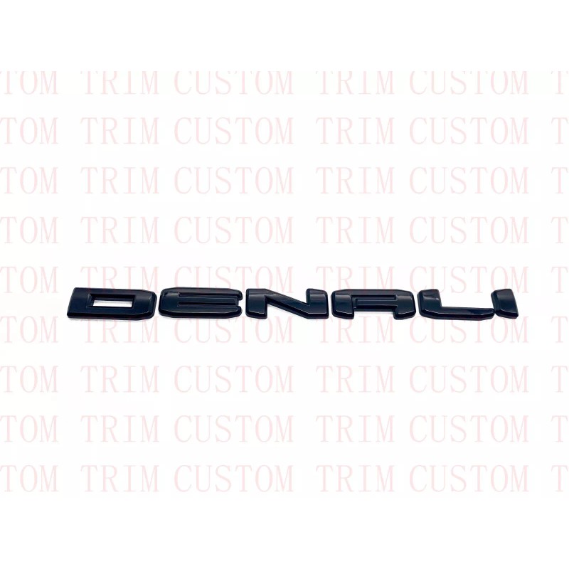 4TO TRIM Gloss Black Overlay Emblems Letters Fit 2021-2022 GMC