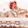 MULBESS Cutwork Round Table Cloth Floral Embroidered Lace Tablecloth Wrinkle