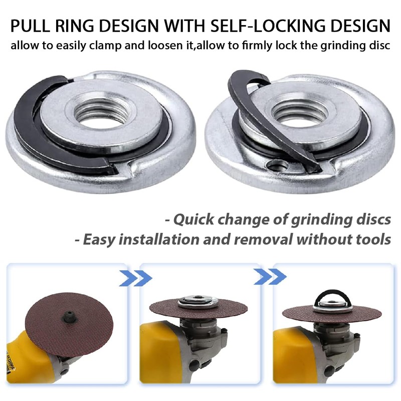 Quick Release Nut for Angle Grinder,M14 Thread Self Locking Locking