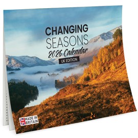 2026 Wall Calendar Changing Season UK - Opens to A3 Month-to-View Featuring 12 High-Resolution UK Landscapes & Scenic Views great Gifts for Birthday