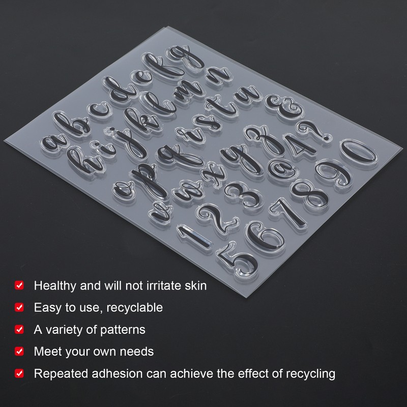 5Pcs Transparent Stamp DIY Journal Scrapbooking 39 Character Lower Case