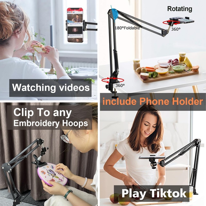 Hand Embroidery Hoop Holder Adjust Embroidery Hoop Stand Metal Embroidery