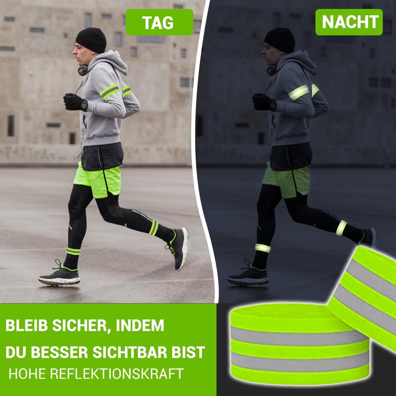 VERY IMPORTANT RUNNER - Reflective Wristbands with Double Reflective Strips