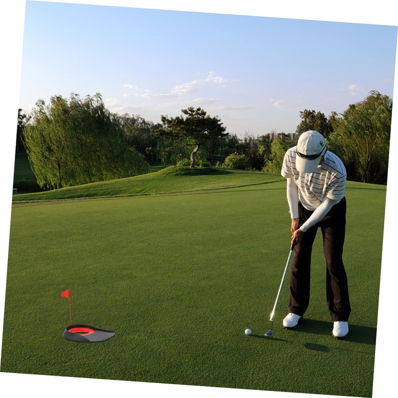 OHPHCALL 1pc Golf Putter Practice Hole Training Aid Device Lightweight