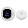 Wireless Doorbell Self Powered 1 Receiver 2 Push Button Battery