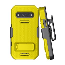 Kyocera For Kyocera DuraForce PRO 3 (E7200) Case and Belt Clip Holster Combo - Yellow