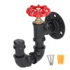 Industrial Pipe Coat Hook Rack Heavy Duty Rustic Hat Robe