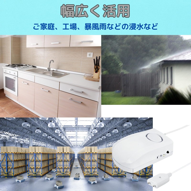 GeneX Water Level Sensor Alarm Leakproof Water Leakage Alarm for