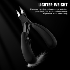 BEZOX Precision Toenail Clippers for Thick or Ingrown Toenails- Podiatrist- Professional Large Nail Clipper Grooming Tool - W/Metal Box/Spare Spring