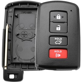 Sianxaido 89904-06140 Key Fob Shell Case Compatible with Sequoia 2019-2020 Highlander 2014-2019