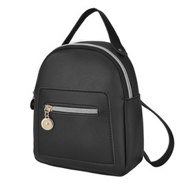 Ipetboom Girl's Casual Backpack Multi-pocket Design Comfortable Fashionable Pu Backpack for Daily Occasions