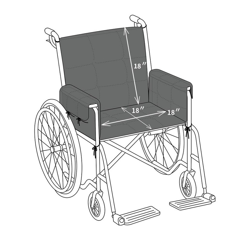STONECREST Wheelchair Cushions, Supports Coccyx & Back, Sherpa Cover, Stay