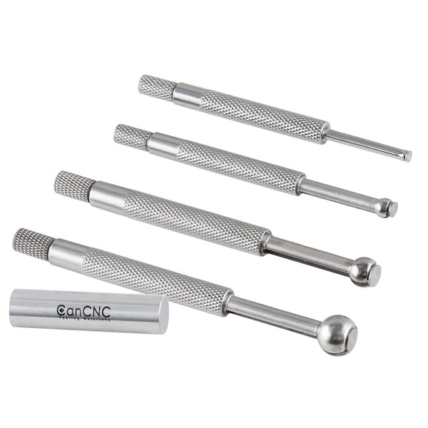 Accusize Industrial Tools 4 Pc Small Hole Gauge Set, Ball