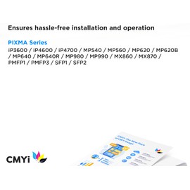 CMYi CLI-221 Cyan Replacement Ink Cartridge for Canon PIXMA iP3600, iP4600, iP4700, MP540, MP560, MP620, MP620B, MP640, MP640R, MP980, MP990, MX860, MX870, PMFP1, PMFP3, SFP1, SFP2 Printers
