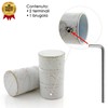 GIRASOLE HOME® 18-20mm Diameter Curtain Rod End End Piece Aluminium