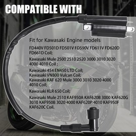 Stylemafia - Bobina de encendido compatible con Kawasaki Mule 3010 4010 4000 4010 2510 2500 2520 3000 3020 KAF KLR 620 650 800 Vulcan Coil Reemplazar 21121-2092 334101010 -38A2A20 21121-2083 AM120732