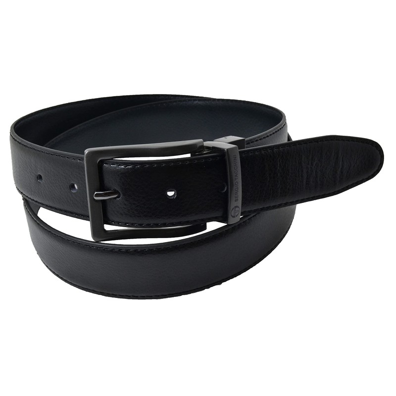SERGIO TACCHINI Mens Gift Box Reversible Leather Belt and Wallet,