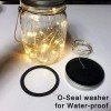 Aubasic Solar Mason Jar Lights 4 Pack 30 LEDs Waterproof