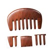 Mikinona Wooden Scalp Massage Comb Portable Wide Tooth Design for
