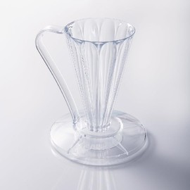 Asahi Coffee Co., Ltd. DEEP27 Flower Dripper, Clear (for 1 Cup) FDD-27 Deep Dripper 27 CAFEC Cafe Made in Japan