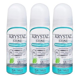 Krystal Stone Desodorante Neutro Roll on 90ml 3 pack
