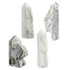 Sportmusies Natural Rock Crystal Cluster Obelisk Wand Tower Home Office