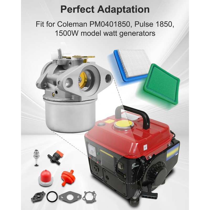 Carburetor Fit for Coleman Powermate PM0401850 Pulse 1850 1500W Generator