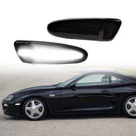 KENRTIR Smoked Lens White LED Lamp Compatible with 1997 1998 Toyota SUPRA MK.4 & 2000-2005 Toyota Celica Front Corner Fender Side Marker Light