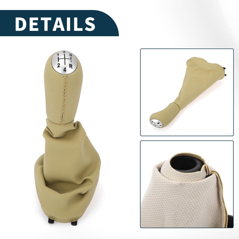 TUCKBOLD 5 Speed Manual Gear Shifter Knob with Cover for