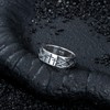 Lattd Cross Ring for Men with John 3:16 925 Sterling