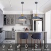 Luminzone Farmhouse Pendant Lights, Adjustable Hanging Light Fixtures with Hammered