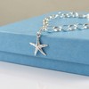 Starfish Bracelet, Sterling Silver, Medium