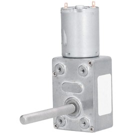 ANKROYU Gear Motor, Self Locking Worm Gear Motor, DC Worm Gear Motor M6 Thread 50mm Shaft Length, Low Noise Gear Motor, Speed Reduction Motor (DC12V 30RPM)