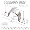 10PCS Pipe Clips 25mm, Stainless Steel 304 Pipe Strap Clamps,