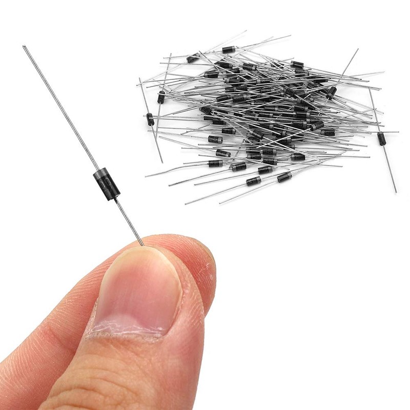 1N4007 Diode Rectifier 100 Pieces, 1A 1000V Blocking Diode Electronic