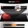 KitchenRaku 20.4 x 30.7 inch Large Induction Cooktop Protector Mat,