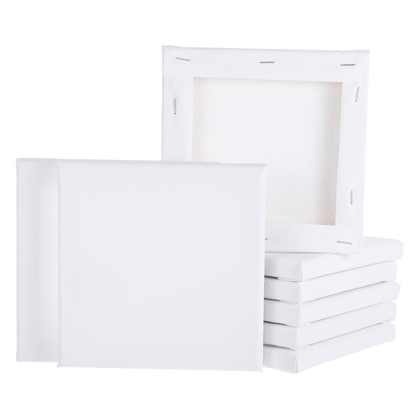 sourcing map 8 Pcs Stretched Canvas for Painting, 6 x