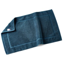 oruta Imabari Bath Mat, Certified Hotel Air, Imabari Towel, Made in Japan, Thick, Washable, Terry Fabric, Absorbent, Quick-Drying, 100% Cotton (Navy)