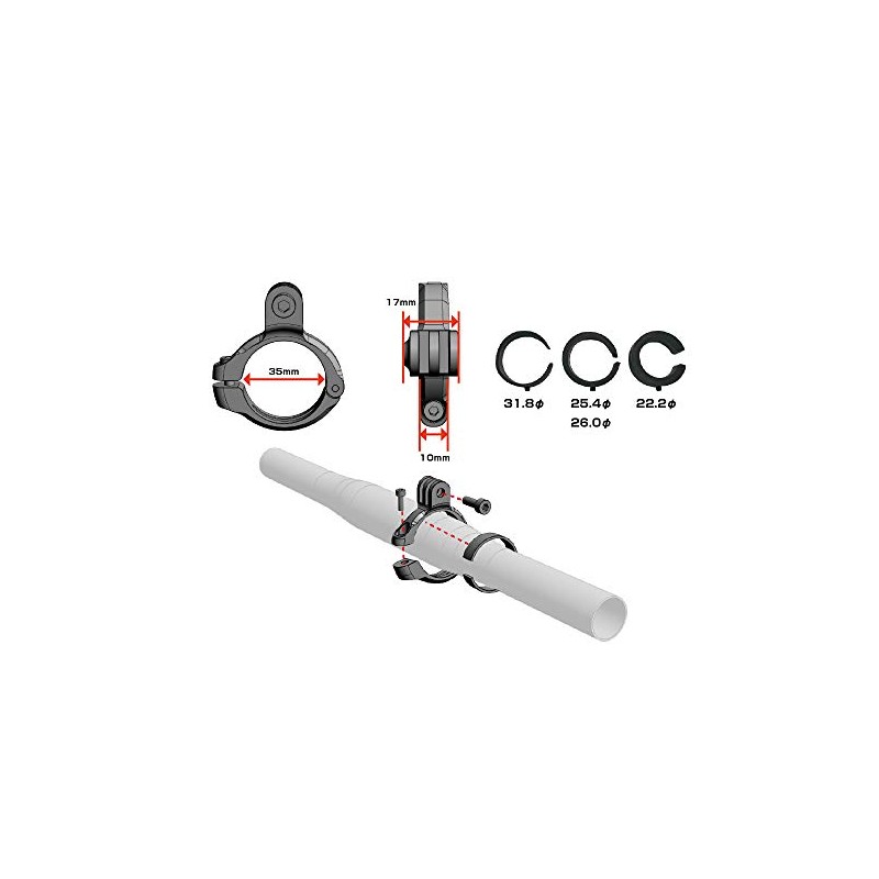 REC-MOUNTS Handlebar Mount Type 7 Go Pro for Hero Series