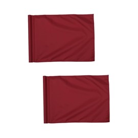 Kisangel 2pcs Golf Putting Flag Mini Size Training Flag Easy to Install Plastic Insert Design for Golfers