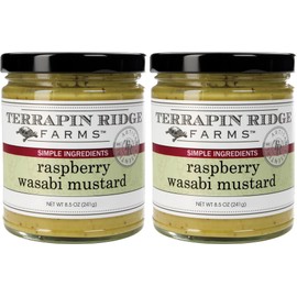 Terrapin Ridge Farms Raspberry Wasabi Mustard – Two 8.5 Ounce Jars