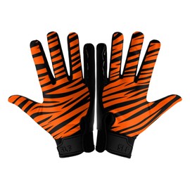 SLEEFS Adult Football Gloves for Men & Women - Wide Receiver Football Gloves with Sticky Grip for Catch Control - Lightweight, Breathable Fit - Durable Glove, Small