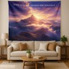 Xolytar Mountainscape Wall Tapestry for Bedroom, Christian Art with Bible