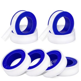 XEHAHOSH 6 Roll Plumbers Tape, High-Density Performance Waterproof Duct Tape, Thread Seal Tape, Easy to Use, Can be Used for Faucets. L 390 in x W 0.47 in.