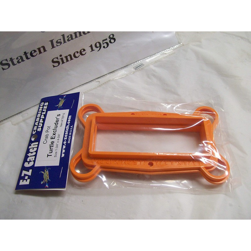 E-Z Catch 2-Pack Plastic Crab Pot Turtle Excluders Size 1-3/4"