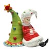 3.63 Inch Mrs. Claus Leaning Against Christmas Tree Salt and